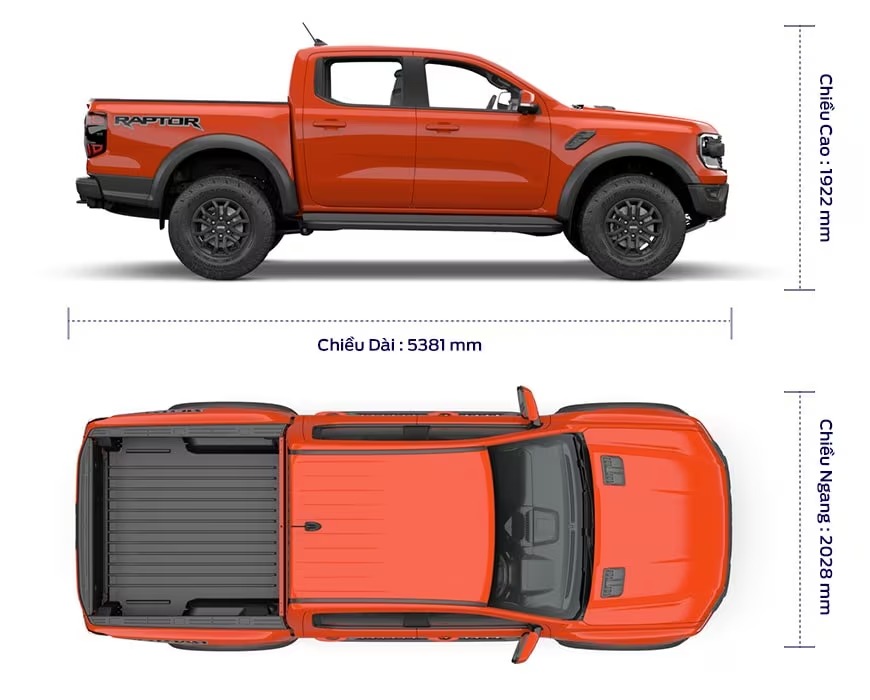 Ford Ranger Raptor 2023 The He Moi